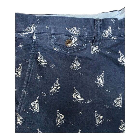 POLO RALPH LAUREN‎ Stretch Classic Fit Sailboat Print Chino Shorts - Size 35 - Picture 4 of 8